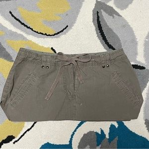 Low Waisted Cargo Mini Skirt
